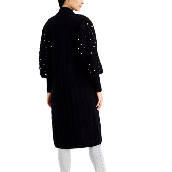 INC embellished sleeve coatigan size large NWT - Picture 5 of 8